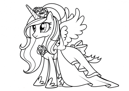 Раскраски my little Pony принцесса Селестия