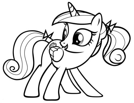 Раскраска my little Pony принцесса Каденс
