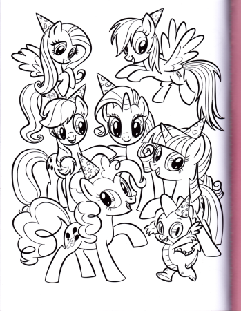 My little Pony раскраска