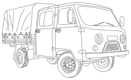 УАЗ -39094 бортовой "фермер" раскраска