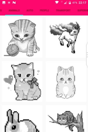 Котик для игры Color number