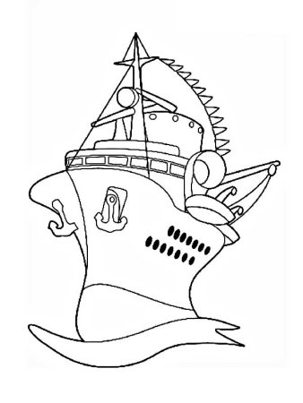 Раскраска рыбки в море