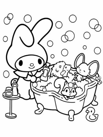My Melody раскраска