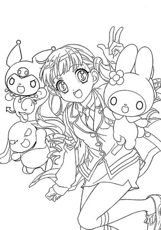 My Melody раскраска