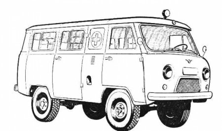УАЗ 452 Буханка раскраска