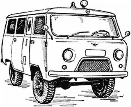 УАЗ 452 Буханка раскраска