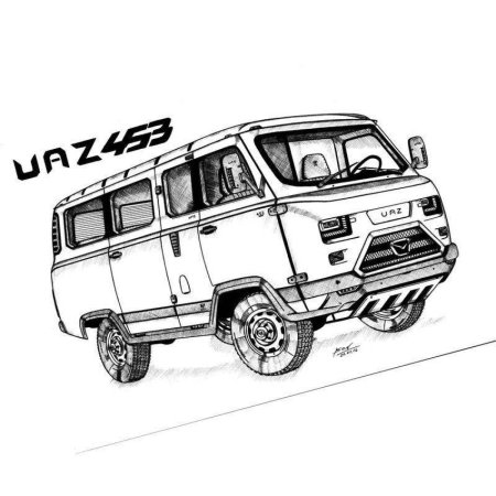 УАЗ 452 Буханка раскраска
