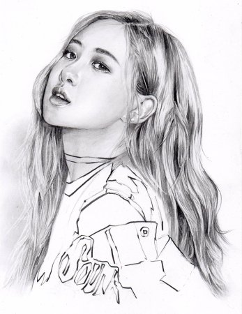 Розэ BLACKPINK портрет