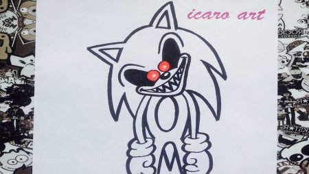 Sonic exe раскраска