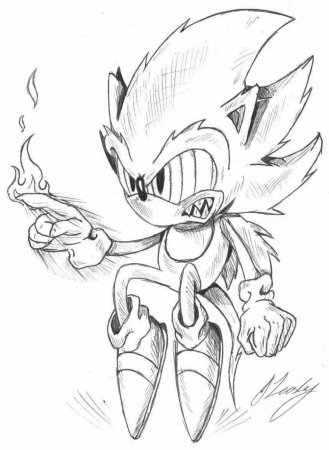 Раскраска Fleetway Sonic