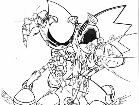 Metal Sonic раскраска
