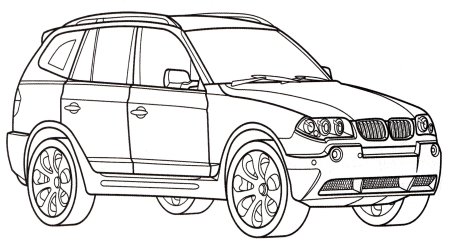 BMW x5 e53 рисунок