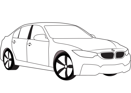 Раскраска BMW m5 f90