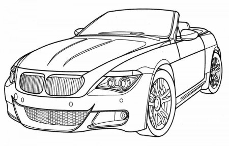 Раскраска BMW e60