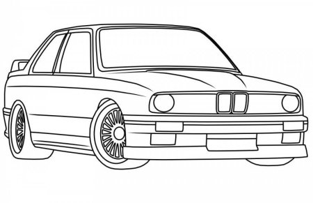 BMW m3 e30 рисунок