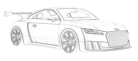 Audi TT 2022 чертёж