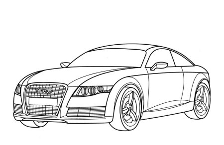 Ауди раскраска Ауди r8