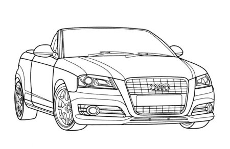 Ауди а4 кватро раскраска
