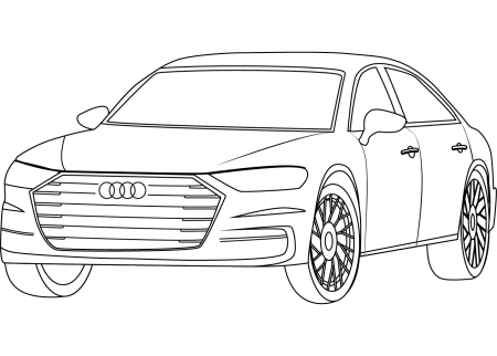 Раскраска Ауди q8