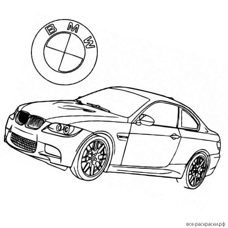 Раскраска БМВ х6