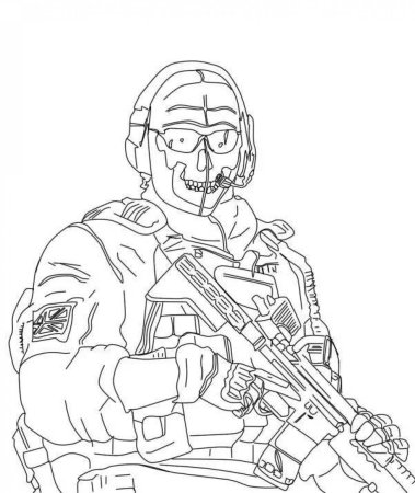 Раскраска Call of Duty Modern Warfare