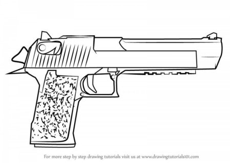 Чертёж пистолета Desert Eagle