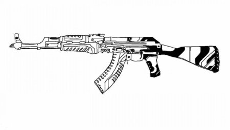 АК 47 КС го раскрашенный