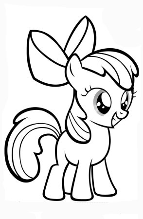 My little Pony раскраска Эпплблум