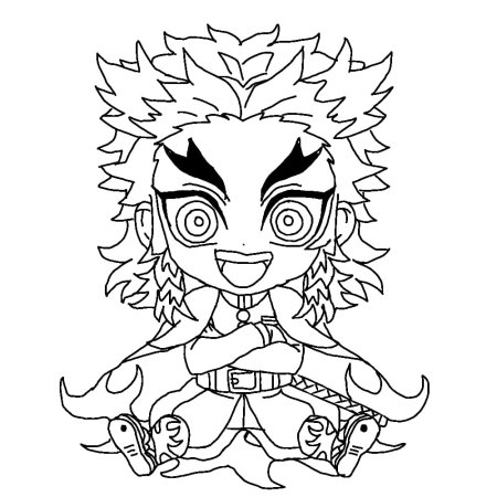 Ренгоку клинок рассекающий демонов Chibi