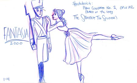 Раскраска стойкий оловянный солдатик и балерина