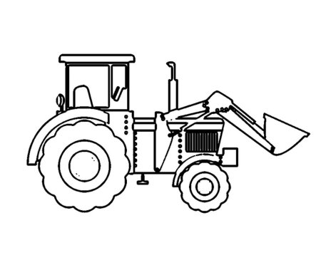 Raskraska для детей Traktor