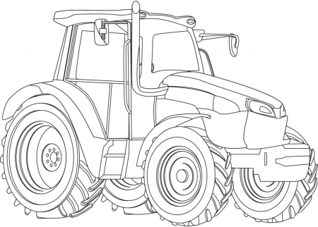 Raskraska для детей Traktor