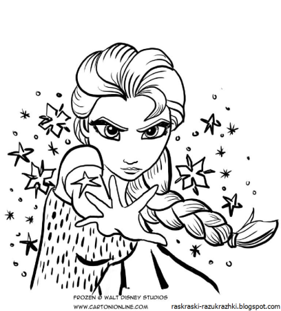 Раскраска Anna Elsa