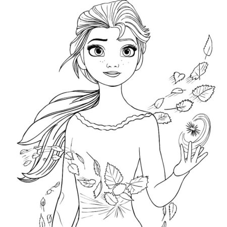 Раскраска Anna Elsa