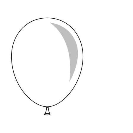 Шар раскраска для детей