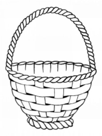 Корзинка для раскрашивания