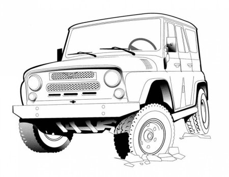 УАЗ 31514 раскраска