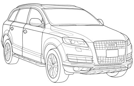 Раскраска Audi q7