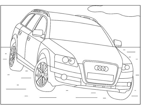 Раскраска Ауди а6 с5