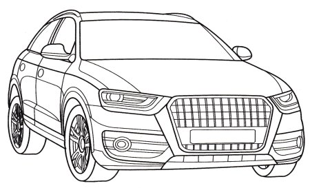 Раскраска Ауди q5