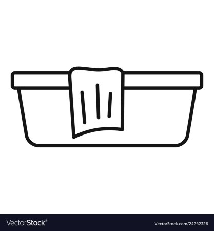 Тазик с водой пиктограмма