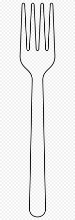 Вилка трафарет