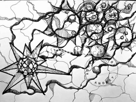 Нейрографика раскраска