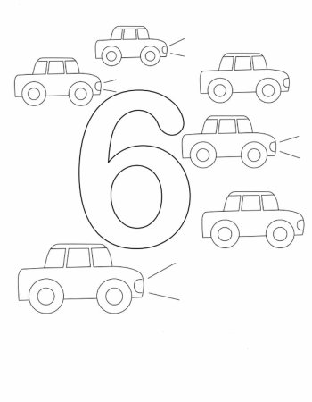 Цифры для раскрашивания для детей 3-4 лет