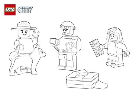 Раскраски LEGO City полиция
