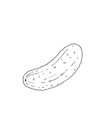 Огурец раскраска