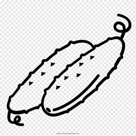 Огурец раскраска