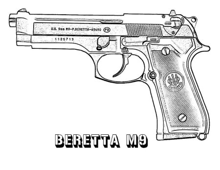 Беретта м9 макет