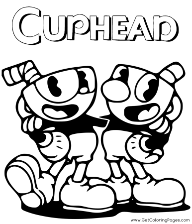 Дьявол Cuphead раскраска
