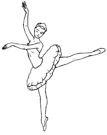 Раскраска балерина Фелис